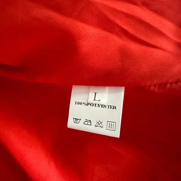 Red and Brown Striped Puffer Jacket - Picture 4 of 8